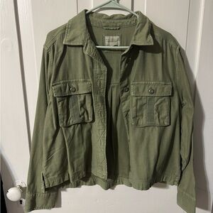 American Eagle Olive Green Utility Jacket